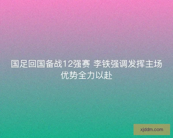 国足回国备战12强赛 李铁强调发挥主场优势全力以赴